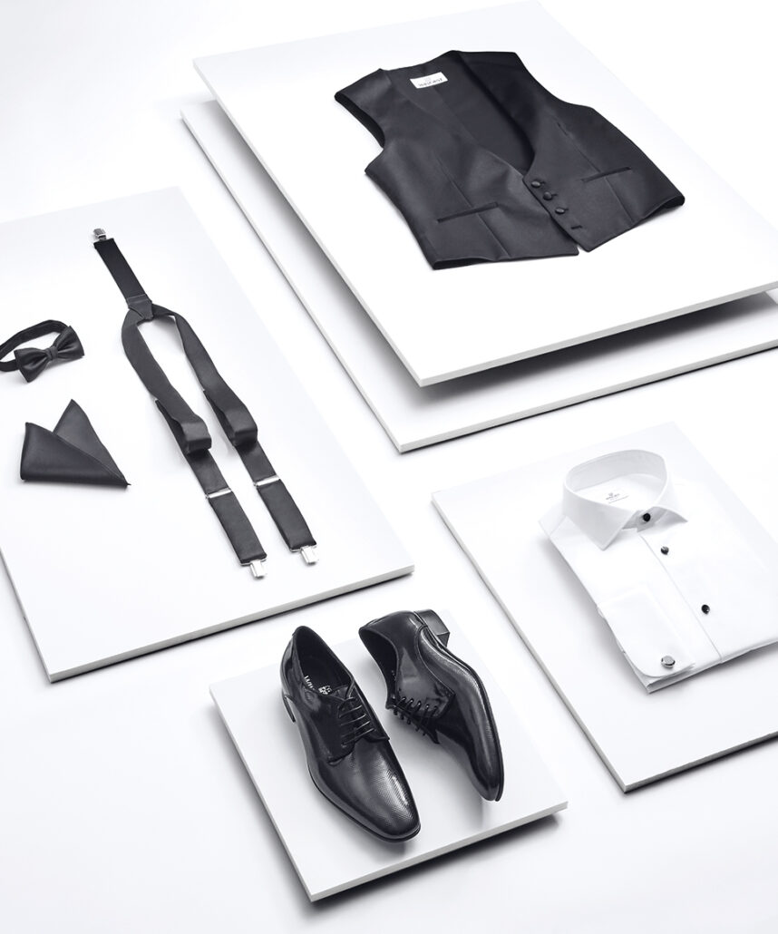 Display mit Accessoires